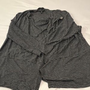 Jones New York Poly/Viscose Striped Drapey Cardigan 3X